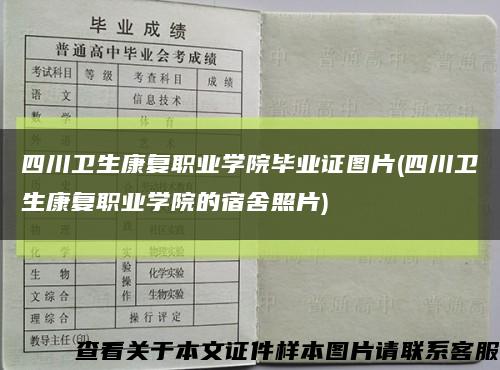 四川卫生康复职业学院毕业证图片(四川卫生康复职业学院的宿舍照片)缩略图