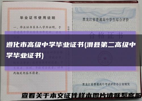 遵化市高级中学毕业证书(滑县第二高级中学毕业证书)缩略图