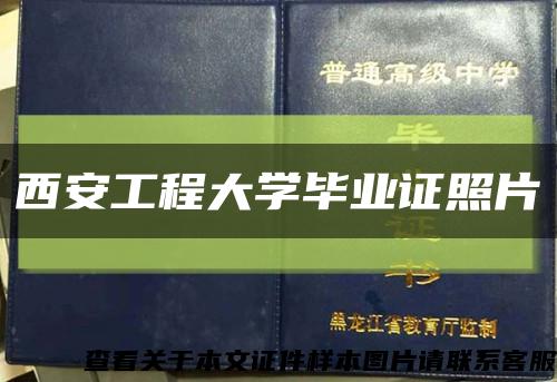 西安工程大学毕业证照片缩略图