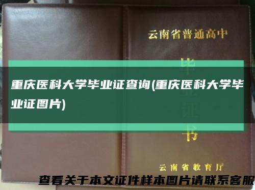 重庆医科大学毕业证查询(重庆医科大学毕业证图片)缩略图