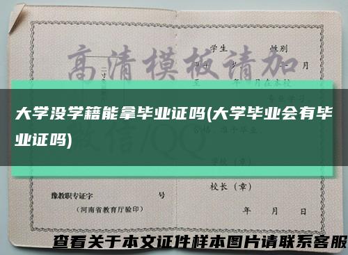 大学没学籍能拿毕业证吗(大学毕业会有毕业证吗)缩略图