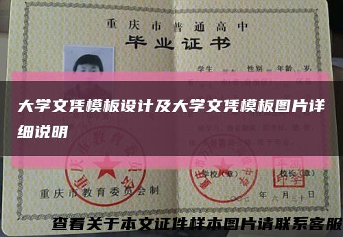 大学文凭模板设计及大学文凭模板图片详细说明缩略图