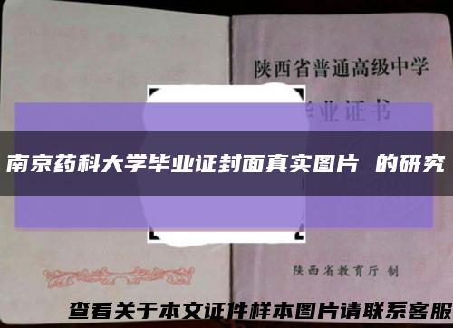 南京药科大学毕业证封面真实图片 的研究缩略图