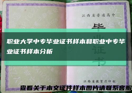 职业大学中专毕业证书样本和职业中专毕业证书样本分析缩略图