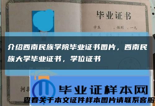 介绍西南民族学院毕业证书图片，西南民族大学毕业证书，学位证书缩略图