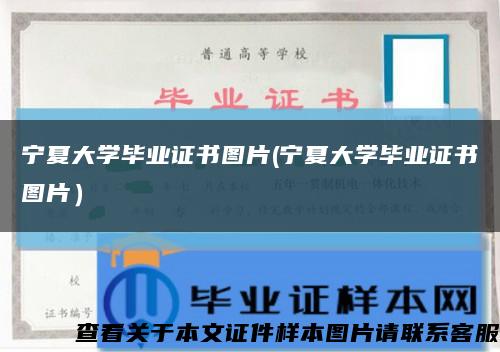 宁夏大学毕业证书图片(宁夏大学毕业证书图片）缩略图