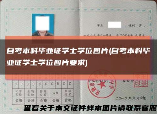 自考本科毕业证学士学位图片(自考本科毕业证学士学位图片要求)缩略图