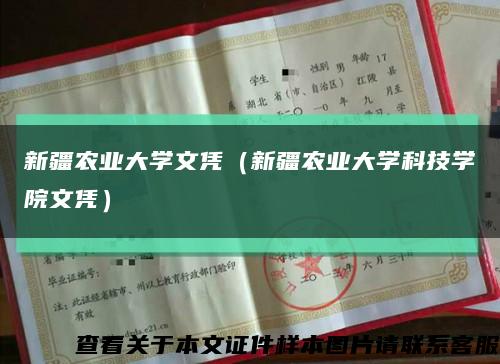 新疆农业大学文凭（新疆农业大学科技学院文凭）缩略图