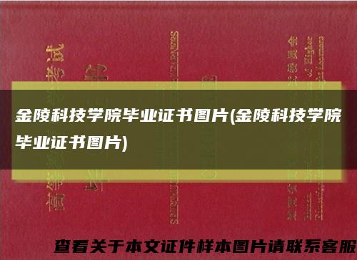 金陵科技学院毕业证书图片(金陵科技学院毕业证书图片)缩略图