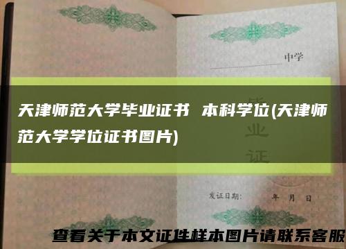 天津师范大学毕业证书 本科学位(天津师范大学学位证书图片)缩略图