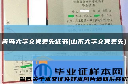 青岛大学文凭丢失证书(山东大学文凭丢失)缩略图