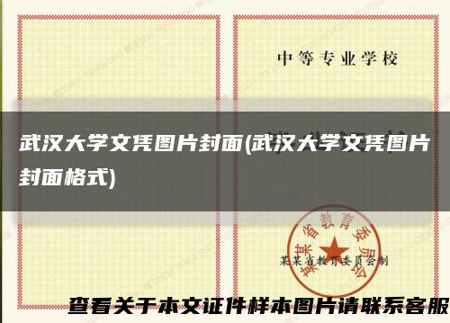 武汉大学文凭图片封面(武汉大学文凭图片封面格式)缩略图