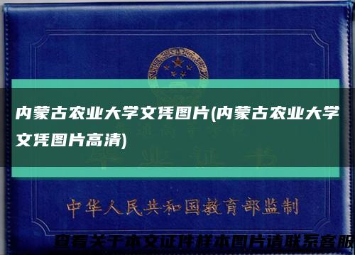 内蒙古农业大学文凭图片(内蒙古农业大学文凭图片高清)缩略图