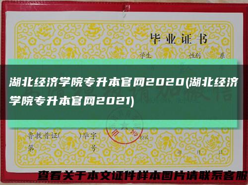 湖北经济学院专升本官网2020(湖北经济学院专升本官网2021)缩略图