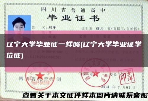 辽宁大学毕业证一样吗(辽宁大学毕业证学位证)缩略图