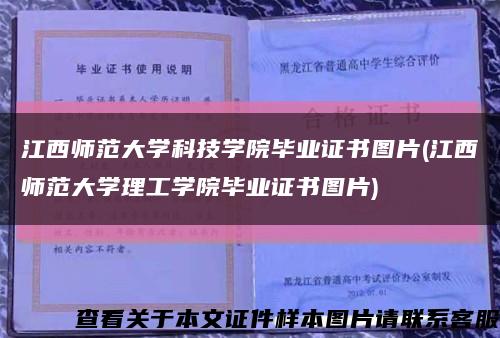 江西师范大学科技学院毕业证书图片(江西师范大学理工学院毕业证书图片)缩略图