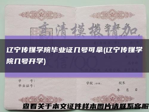 辽宁传媒学院毕业证几号可拿(辽宁传媒学院几号开学)缩略图