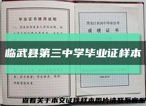 临武县第三中学毕业证样本缩略图