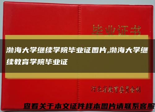 渤海大学继续学院毕业证图片,渤海大学继续教育学院毕业证缩略图