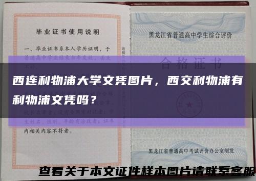 西连利物浦大学文凭图片，西交利物浦有利物浦文凭吗？缩略图