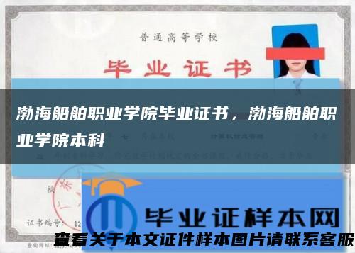 渤海船舶职业学院毕业证书，渤海船舶职业学院本科缩略图