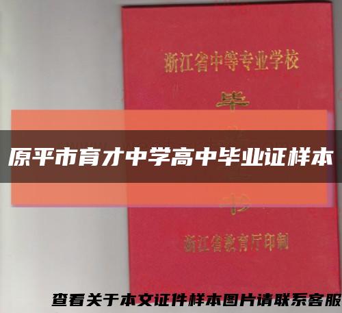 原平市育才中学高中毕业证样本缩略图