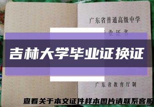 吉林大学毕业证换证缩略图