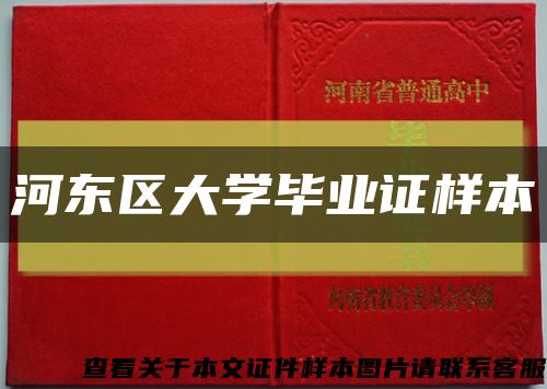 河东区大学毕业证样本缩略图