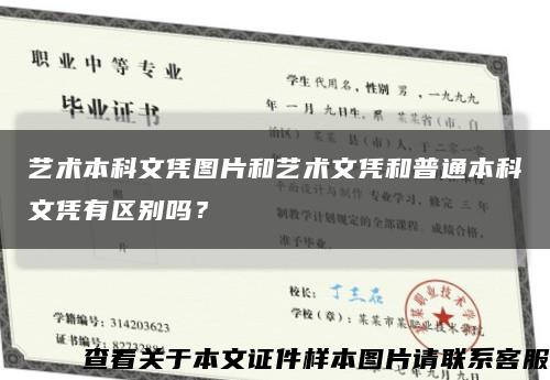 艺术本科文凭图片和艺术文凭和普通本科文凭有区别吗？缩略图