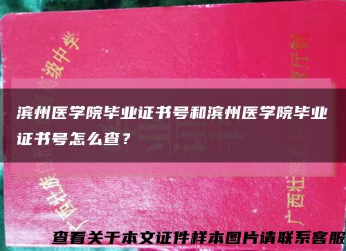 滨州医学院毕业证书号和滨州医学院毕业证书号怎么查？缩略图