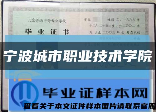 宁波城市职业技术学院缩略图