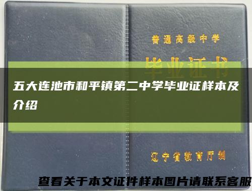 五大连池市和平镇第二中学毕业证样本及介绍缩略图