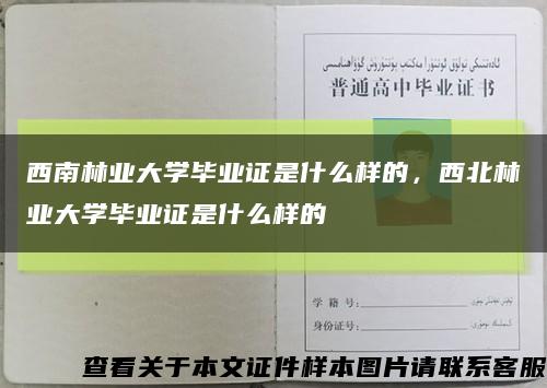 西南林业大学毕业证是什么样的，西北林业大学毕业证是什么样的缩略图