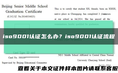 iso9001认证怎么办？iso9001认证流程缩略图