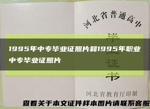 1995年中专毕业证照片和1995年职业中专毕业证照片缩略图