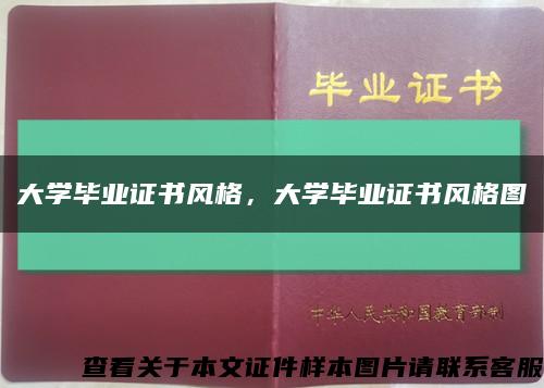 大学毕业证书风格，大学毕业证书风格图缩略图