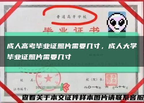 成人高考毕业证照片需要几寸，成人大学毕业证照片需要几寸缩略图