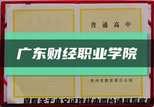 广东财经职业学院缩略图