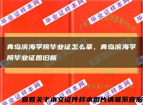 青岛滨海学院毕业证怎么拿，青岛滨海学院毕业证图旧版缩略图