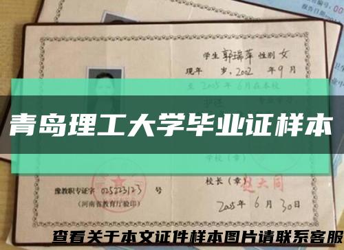 青岛理工大学毕业证样本缩略图