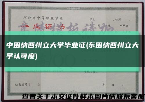 中田纳西州立大学毕业证(东田纳西州立大学认可度)缩略图