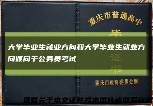 大学毕业生就业方向和大学毕业生就业方向倾向于公务员考试缩略图