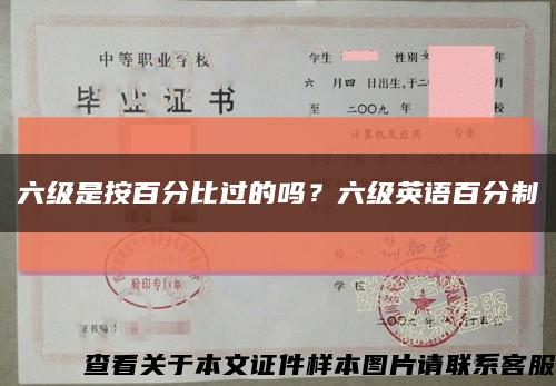 六级是按百分比过的吗？六级英语百分制缩略图