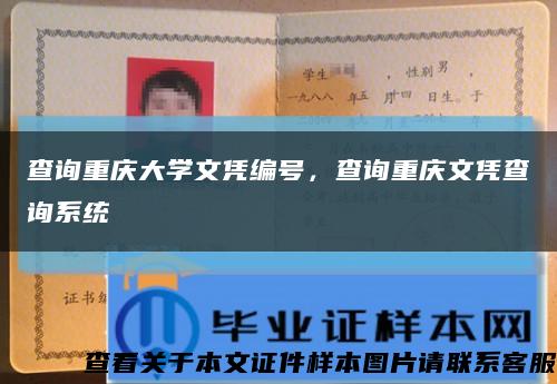 查询重庆大学文凭编号，查询重庆文凭查询系统缩略图