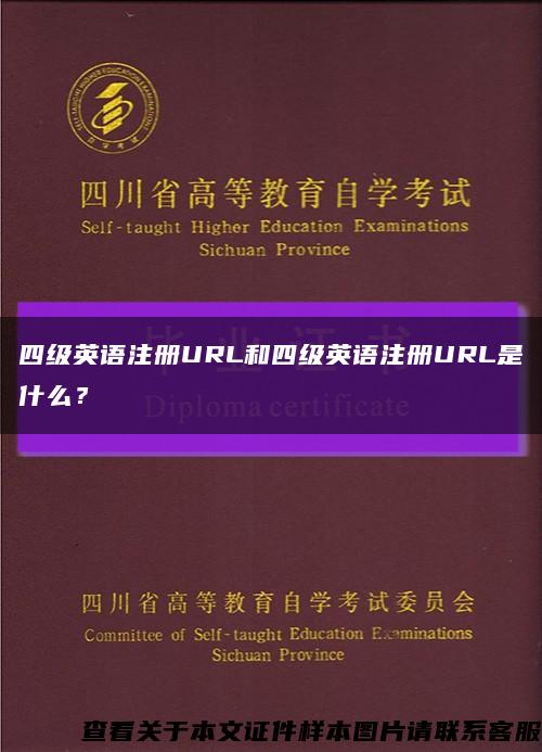 四级英语注册URL和四级英语注册URL是什么？缩略图