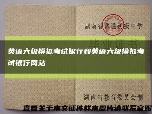 英语六级模拟考试银行和英语六级模拟考试银行网站缩略图