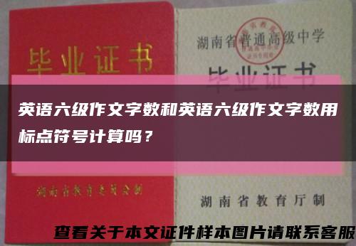 英语六级作文字数和英语六级作文字数用标点符号计算吗？缩略图