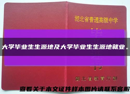 大学毕业生生源地及大学毕业生生源地就业。缩略图