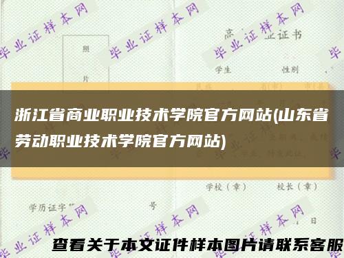 浙江省商业职业技术学院官方网站(山东省劳动职业技术学院官方网站)缩略图