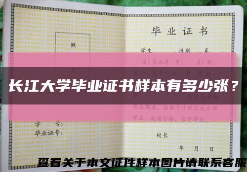 长江大学毕业证书样本有多少张？缩略图